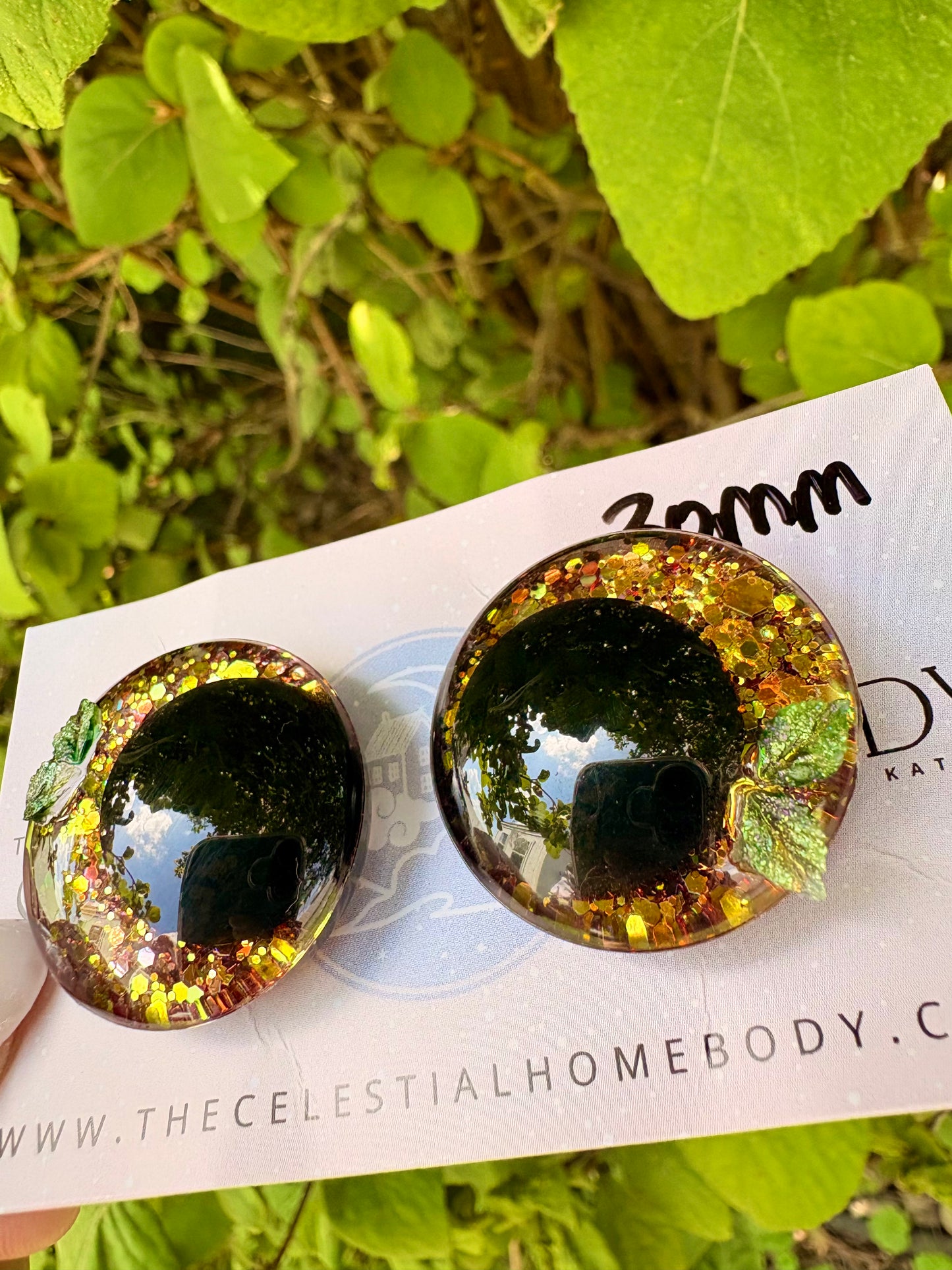 Sunflower Color Shifting Gold/Maroon with 3D Leaf - 3D Safety Eyes 30mm