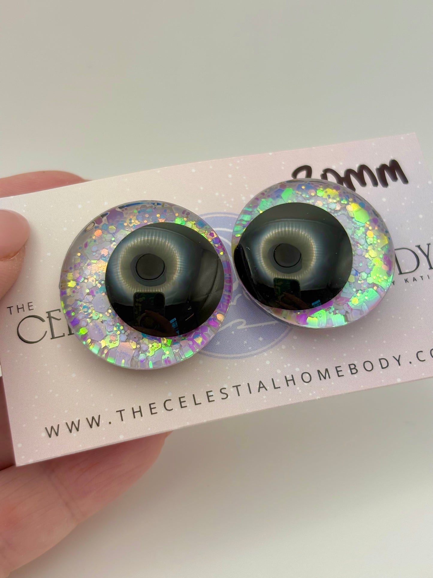 The Girl in the Bubble (White, Blue Pink) 3D Safety Eyes