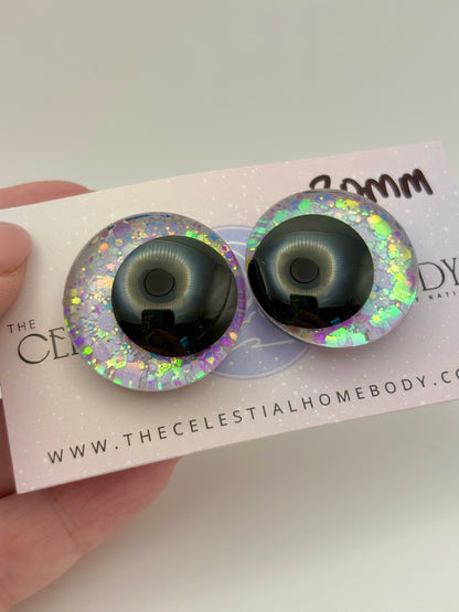 The Girl in the Bubble (White, Blue Pink) 3D Safety Eyes