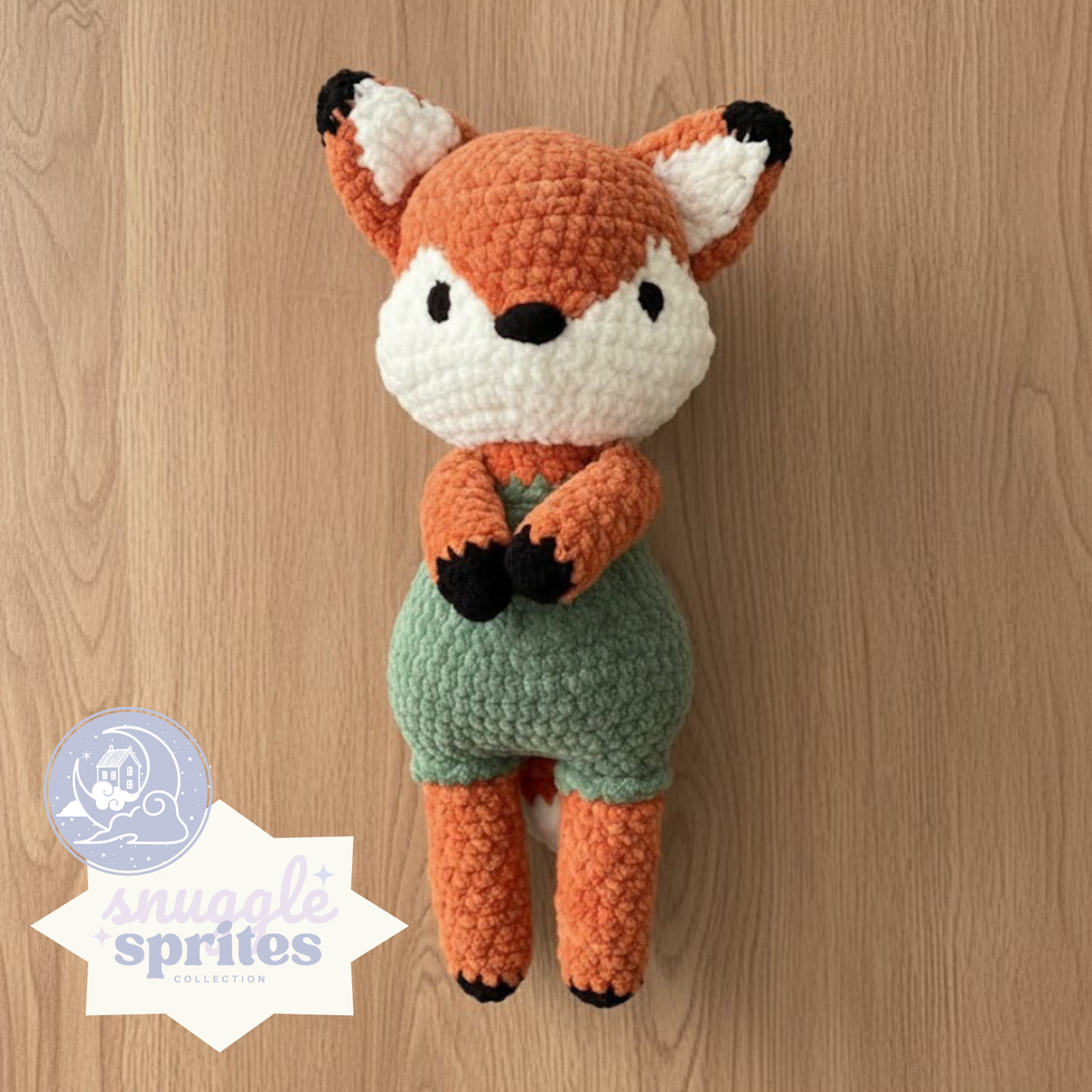 Finnegan the Fox No-Sew Crochet Amigurumi Pattern DIGITAL DOWNLOAD - Snuggle Sprites Collection