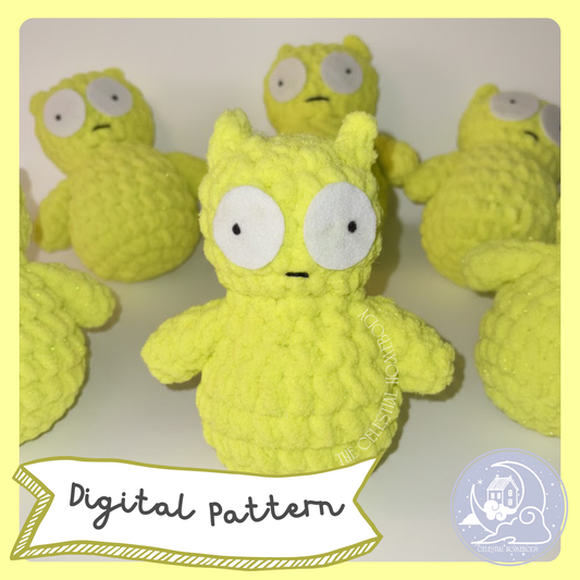 Shape Shifting Alien Crochet Pattern Digital Download Quick Amigurumi Pattern Great for Market Prep!