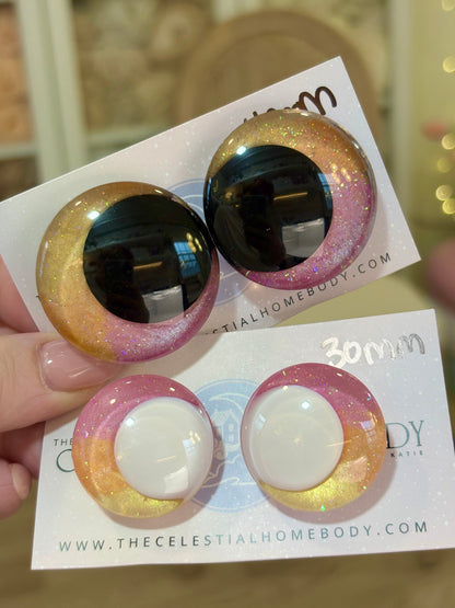 Sunset Ombre (Pink,Orange, Yellow) 3D Safety Eyes