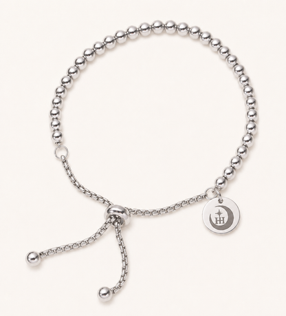 Silver Hook Halo Adjustable Bracelet
