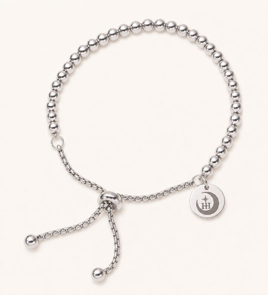 Silver Hook Halo Adjustable Bracelet