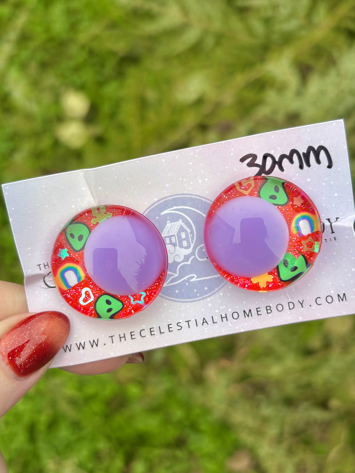 Neon Y2K Alien Black or Purple Pupil - 3D Safety Eyes