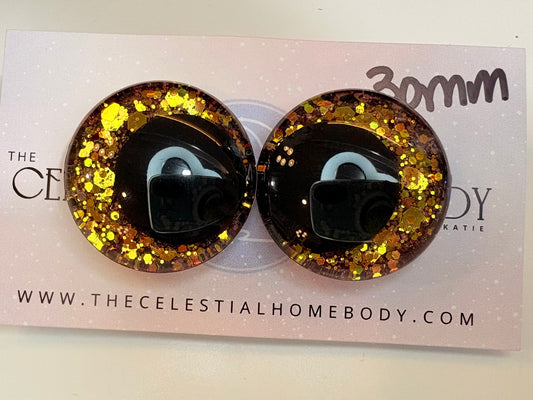 Leia’s Bikini (Gold/maroon/purple color shifting) 3D Safety Eyes - 20mm, 25mm, 30mm