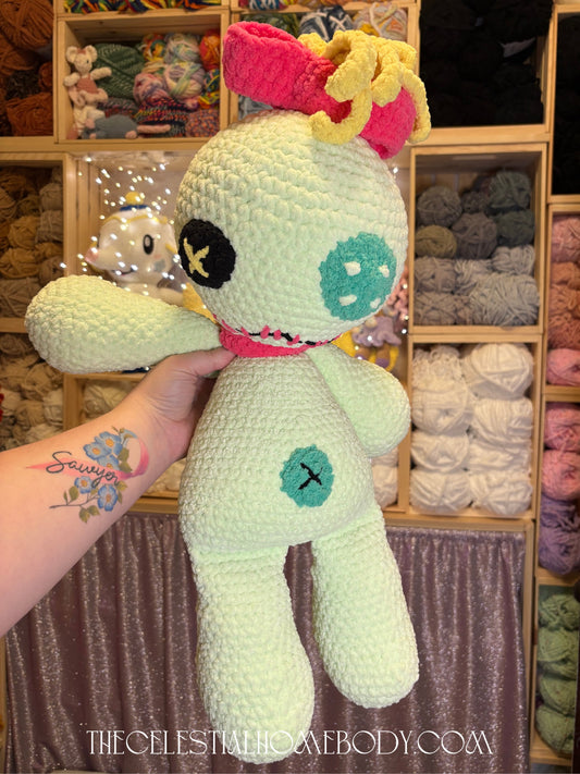 Giant Scrap Doll Handmade Crochet Plushie