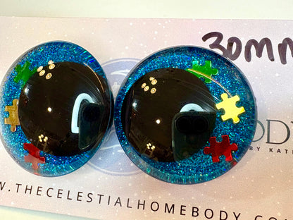 Autism Awareness 3D Safety Eyes - 30mm