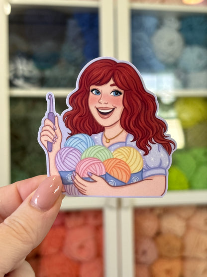 Katie the Celestial Homebody Avatar Sticker -  Waterproof Sticker for Water Bottle/Stanley, Car, Laptop, Phone, Game Console