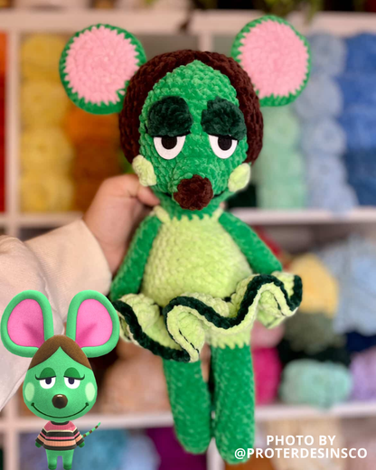 Maizey the Mouse Ballerina Crochet Amigurumi Pattern DIGITAL DOWNLOAD - Snuggle Sprites Collection