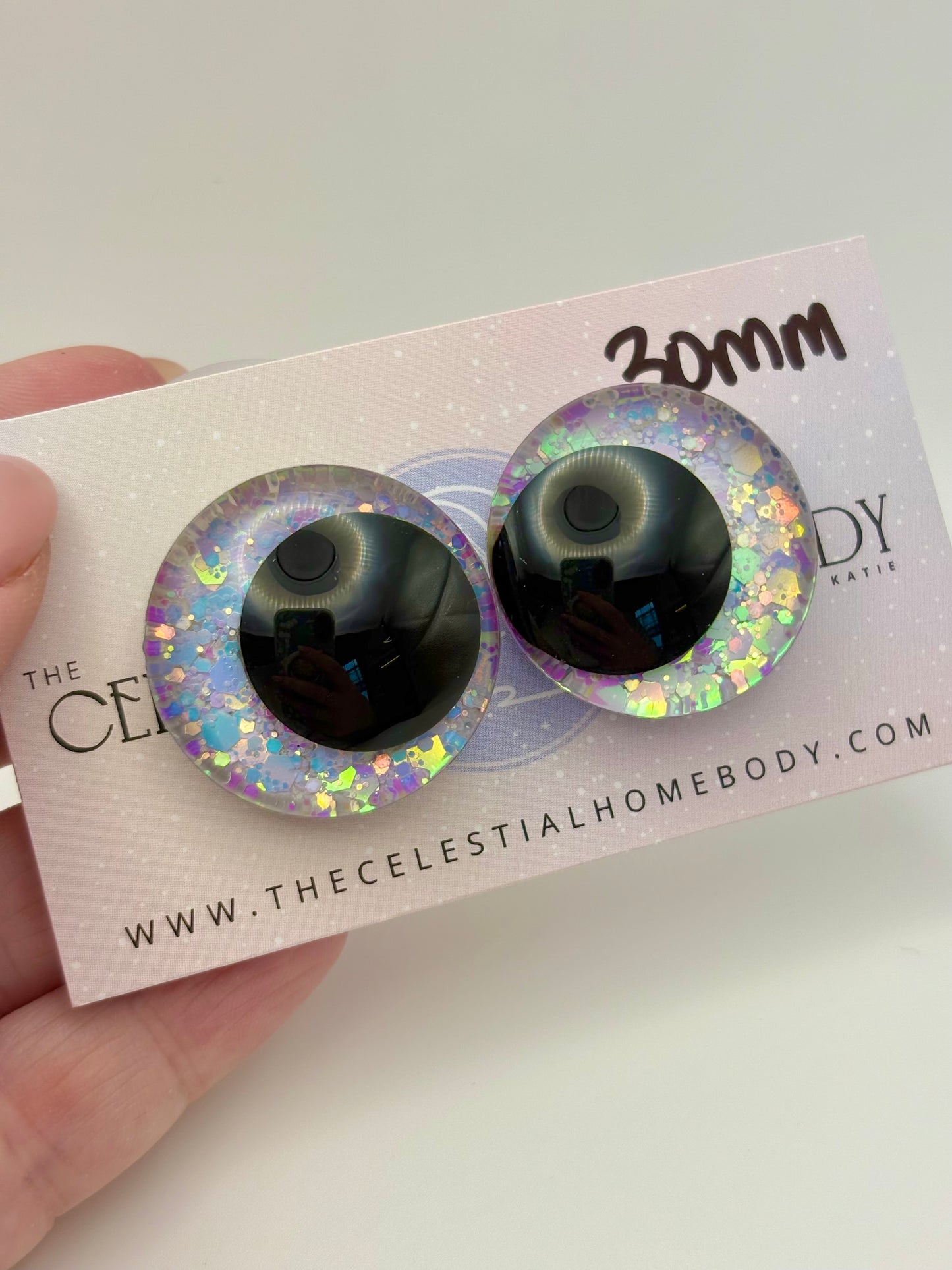 The Girl in the Bubble (White, Blue Pink) 3D Safety Eyes