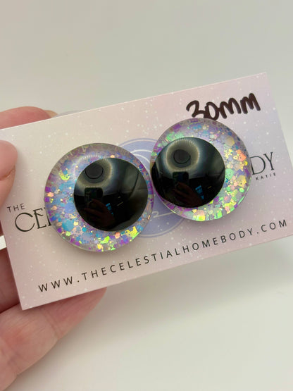 The Girl in the Bubble (White, Blue Pink) 3D Safety Eyes