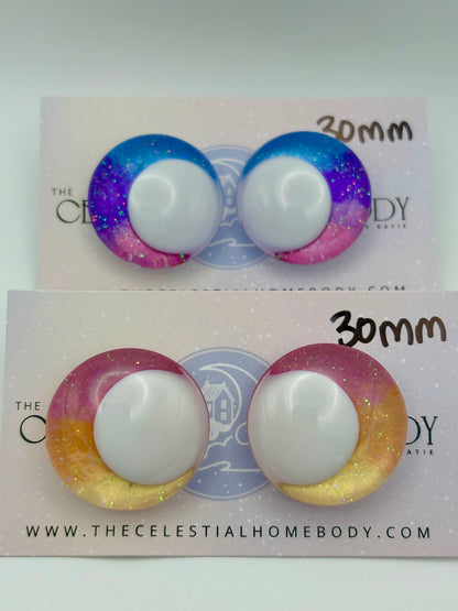 Sunset Ombre (Pink,Orange, Yellow) 3D Safety Eyes