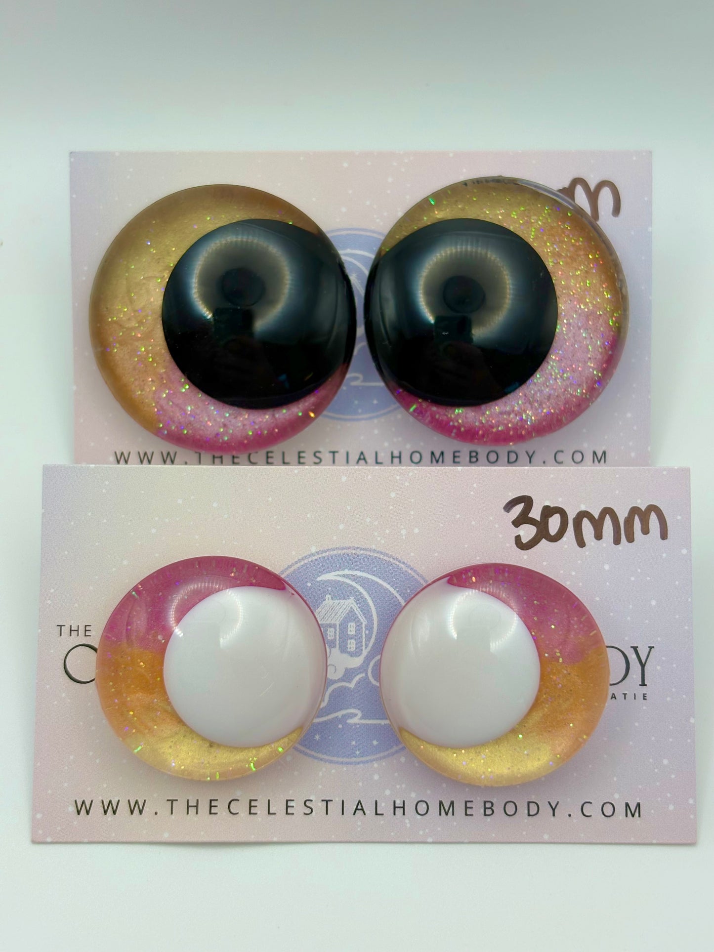 Sunset Ombre (Pink,Orange, Yellow) 3D Safety Eyes