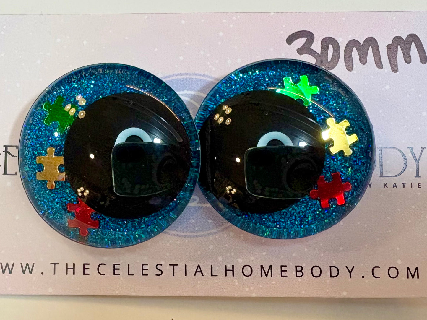 Autism Awareness 3D Safety Eyes - 30mm
