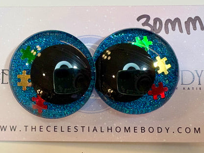 Autism Awareness 3D Safety Eyes - 30mm