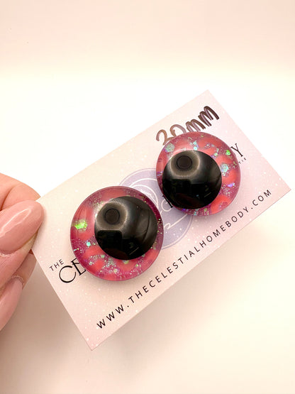 Pink Leopard 3D Safety Eyes
