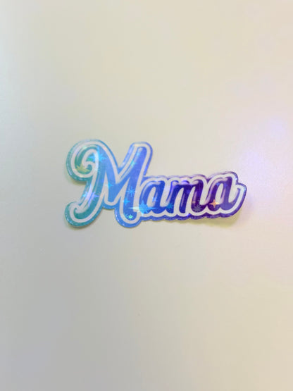 Millennial Mama Lisa Frank Inspired Rainbow Sparkly Holographic Sticker - Waterproof Sticker for Water Bottle/Stanley, Car, Laptop, Phone, Game Console