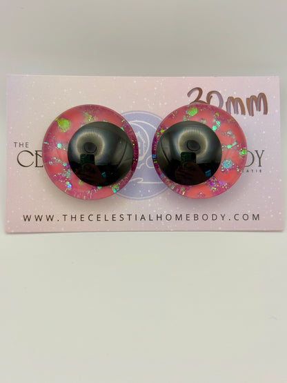 Pink Leopard 3D Safety Eyes