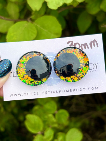 Sweater Weather Green/Gold Color Shifting - 3D Safety Eyes