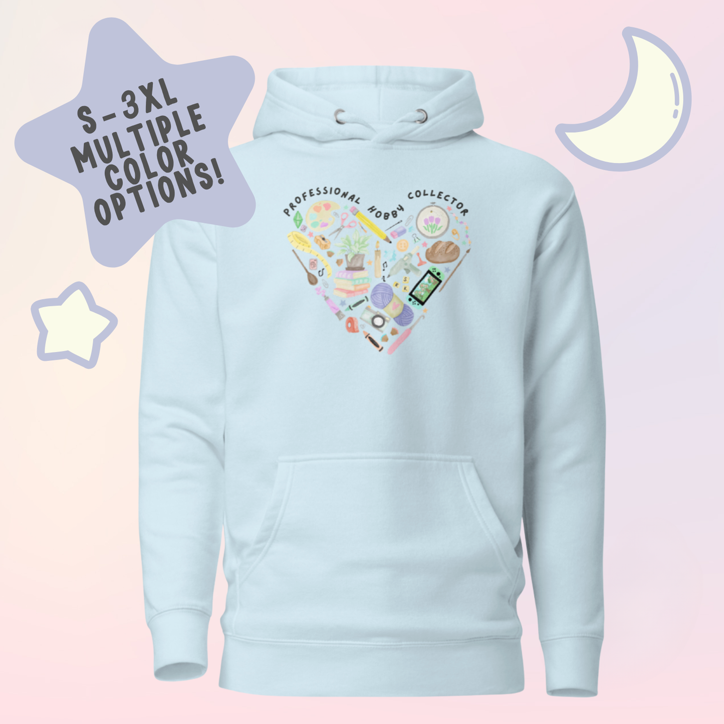 Watercolor Professional Hobby Collector Unisex Hoodie
