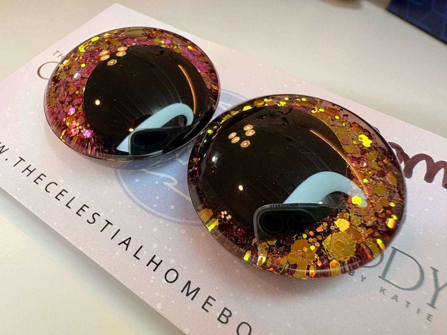 Leia’s Bikini (Gold/maroon/purple color shifting) 3D Safety Eyes - 20mm, 25mm, 30mm