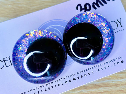 Opal Pastels Collection 3D Safety Sinker Eyes - 30mm, 25mm