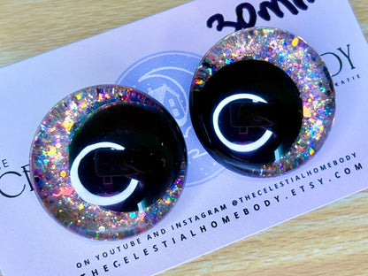 Opal Pastels Collection 3D Safety Sinker Eyes - 30mm, 25mm