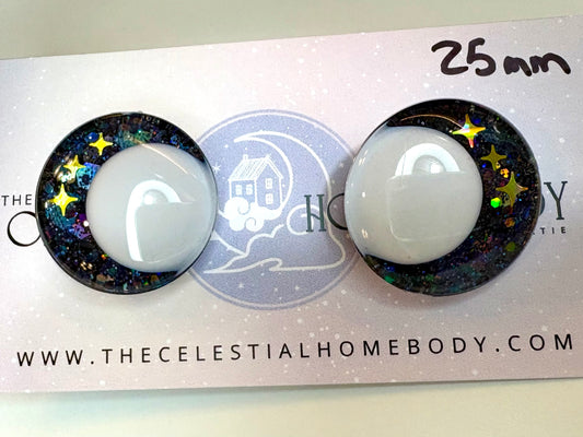 Storm Trooper White Pupil 3D Safety Eyes - 25mm