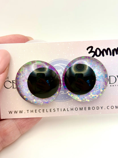 The Girl in the Bubble (White, Blue Pink) 3D Safety Eyes