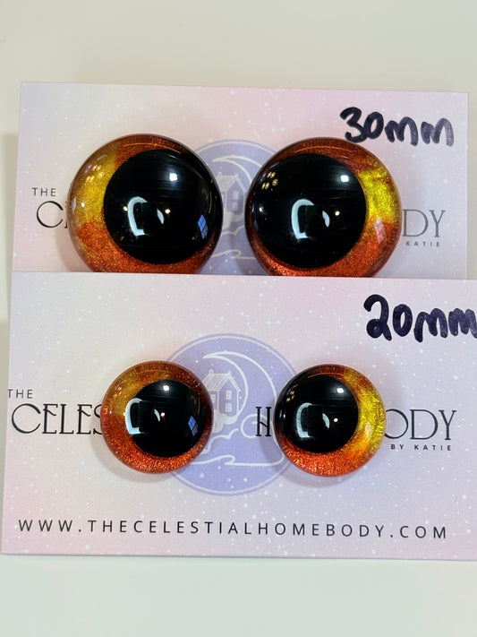 Derpy Tiger 3D Safety Eyes - 20mm, 30mm, 35mm