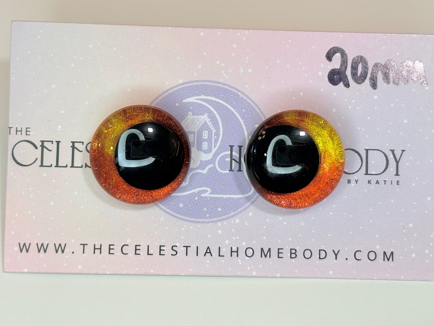 Derpy Tiger 3D Safety Eyes - 20mm, 30mm, 35mm