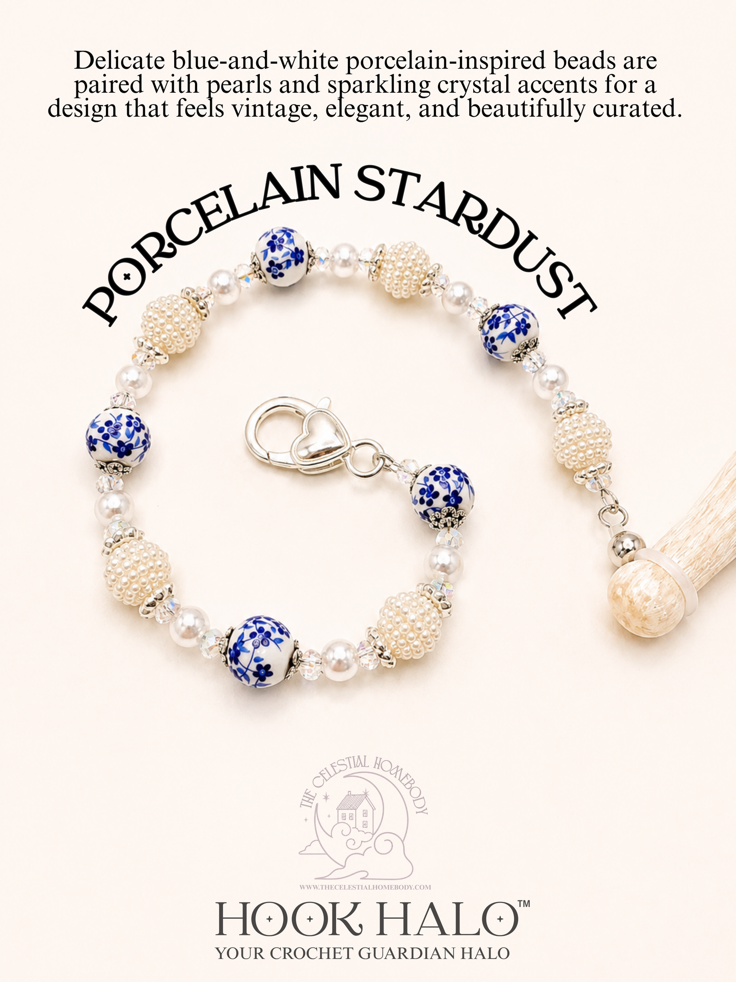 Porcelain Stardust Hook Halo 2 Tether Set