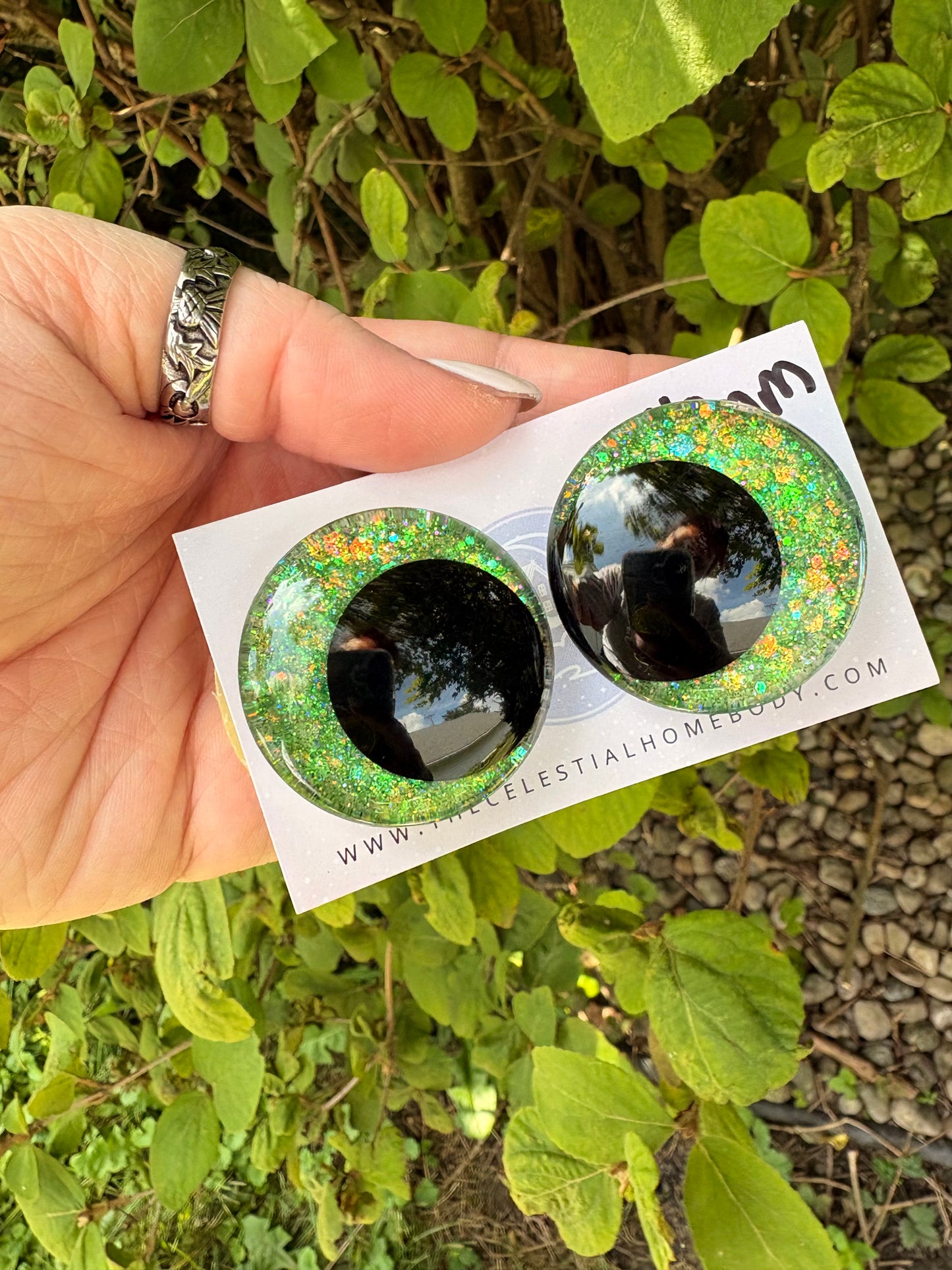 Peridot (Lime Green/Gold Flecks) - 3D Safety Eyes