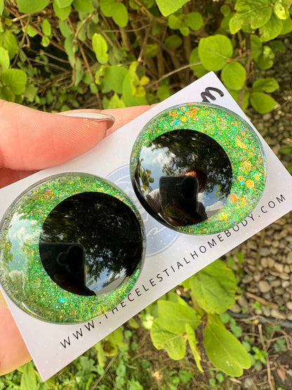 Peridot (Lime Green/Gold Flecks) - 3D Safety Eyes