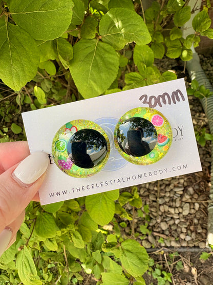 Summer Fruit Neon Yellow - 3D Safety Eyes 30mm