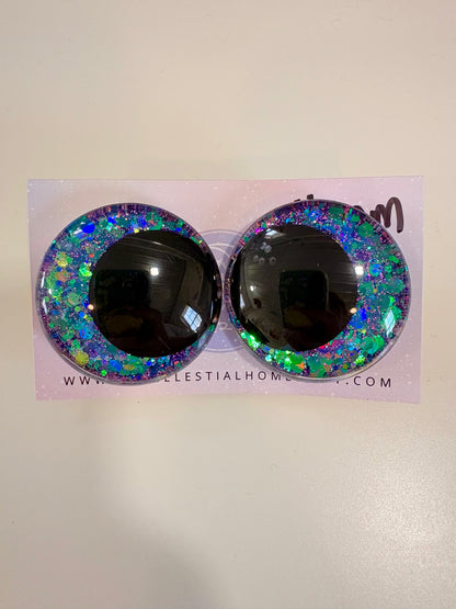 Mermaid Mood Color Shifting Teal/Blue/Green/Purple - 3D Safety Eyes