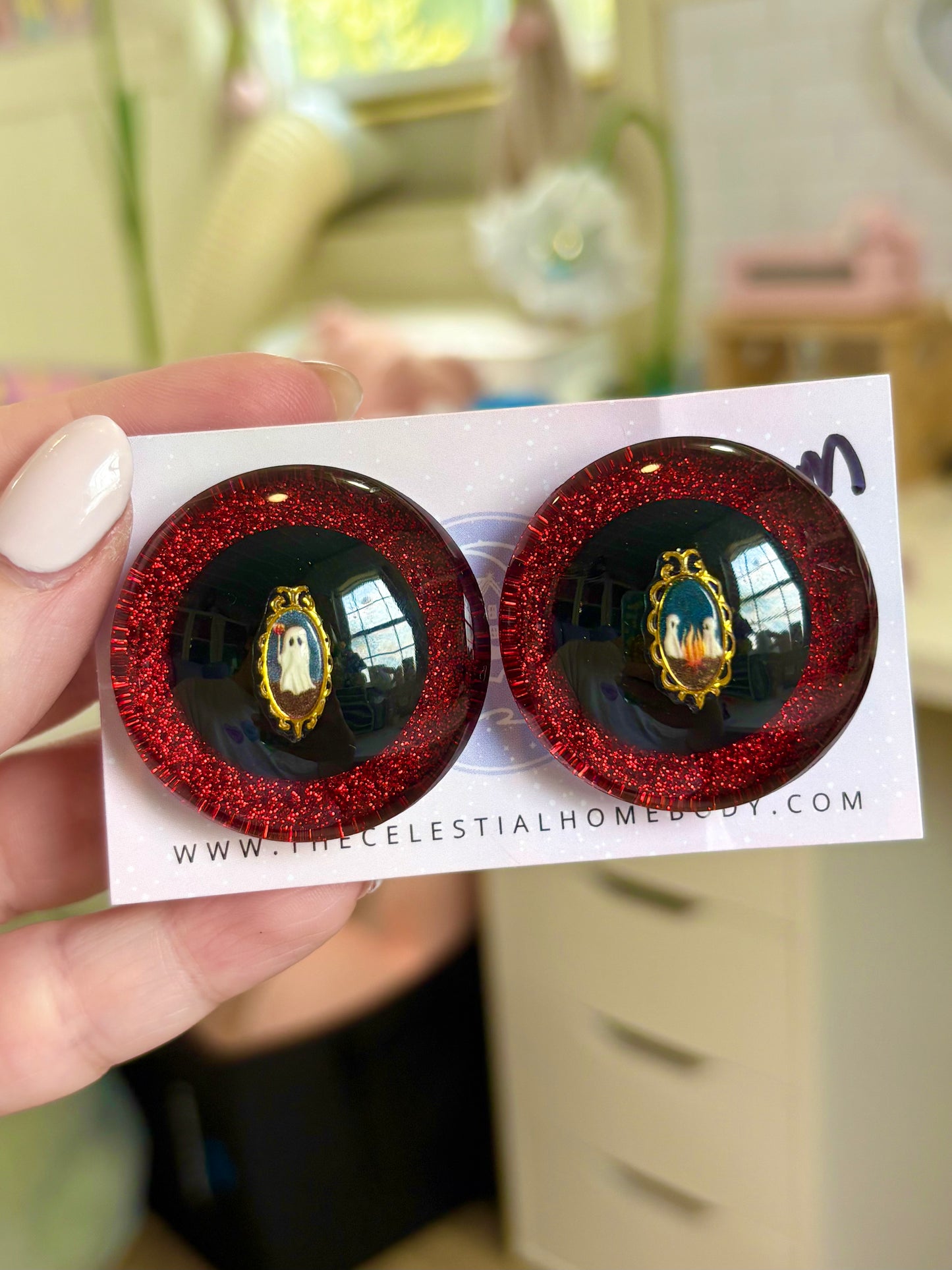 Ghostly Portrait Black or Red Pupil- 3D Safety Eyes