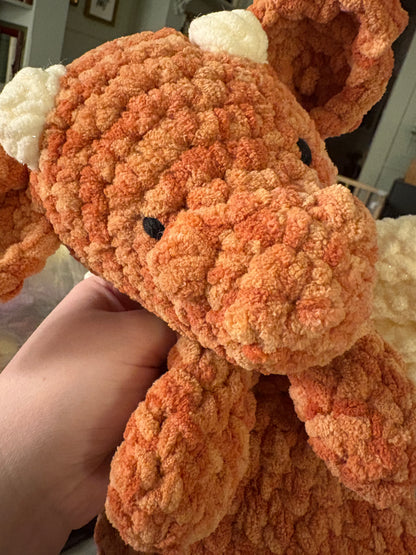 Baby Dragon Snuggler Handmade Crochet Plushie