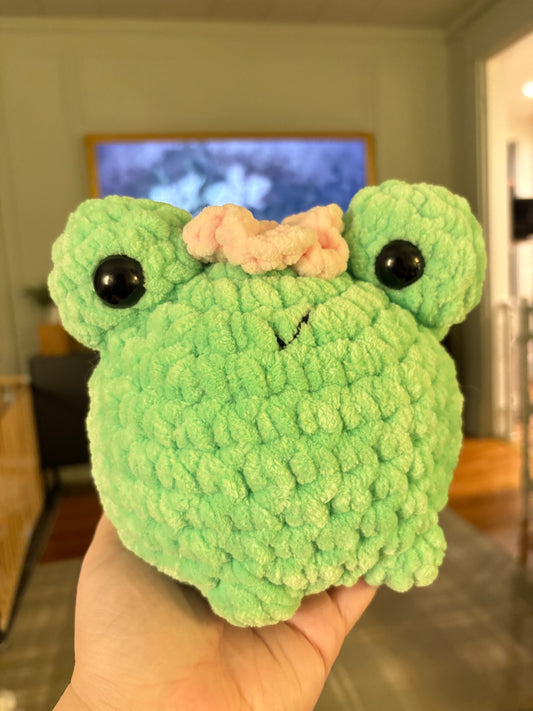 Flower Frog Handmade Crochet Plushie