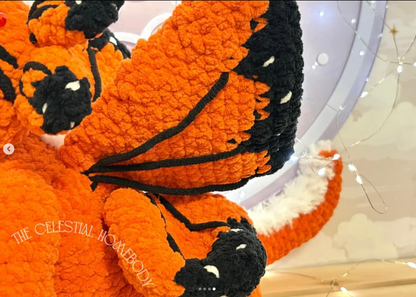 Monarch Butterfly Dragon Handmade Crochet Plushie