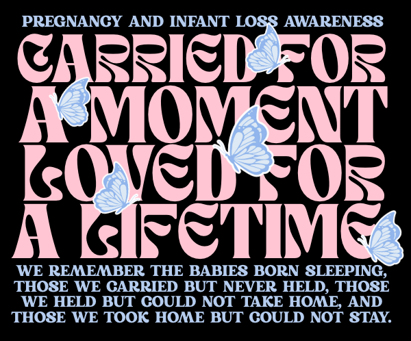 Carried for a Moment, Loved for a Lifetime Baby Loss Awareness Fundraiser Unisex Classic Tee T-Shirt