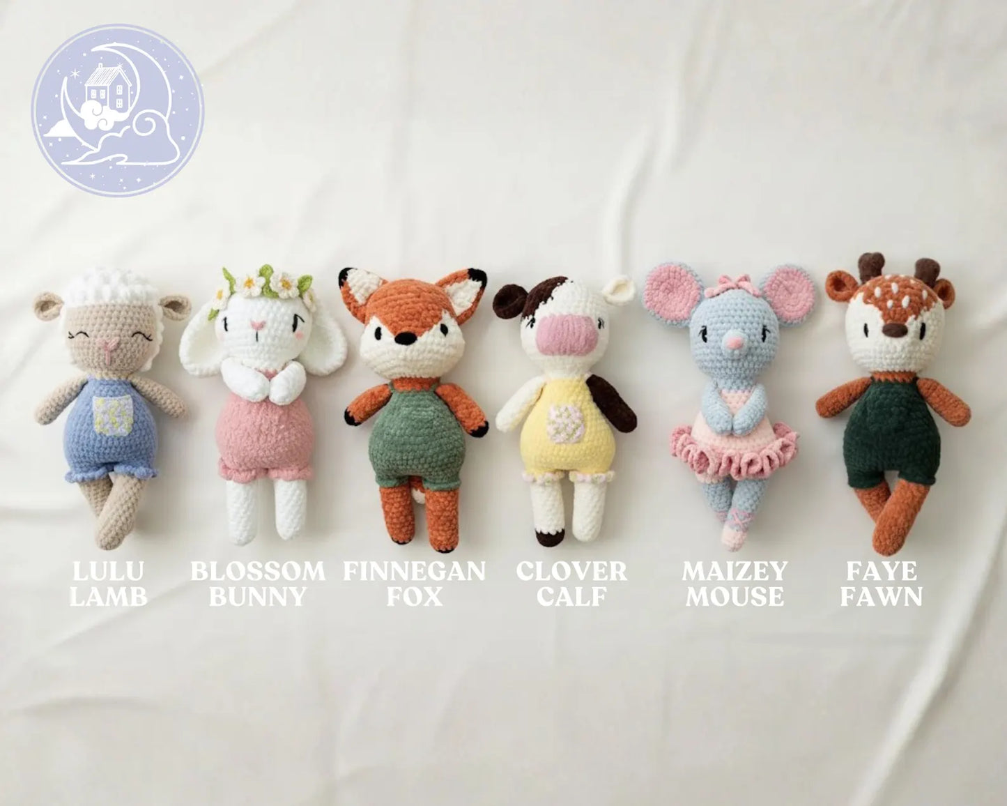 Luna the Unicorn Low-Sew Crochet Amigurumi Pattern DIGITAL DOWNLOAD - Snuggle Sprites Collection (Copy)