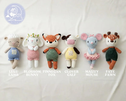 Luna the Unicorn Low-Sew Crochet Amigurumi Pattern DIGITAL DOWNLOAD - Snuggle Sprites Collection (Copy)