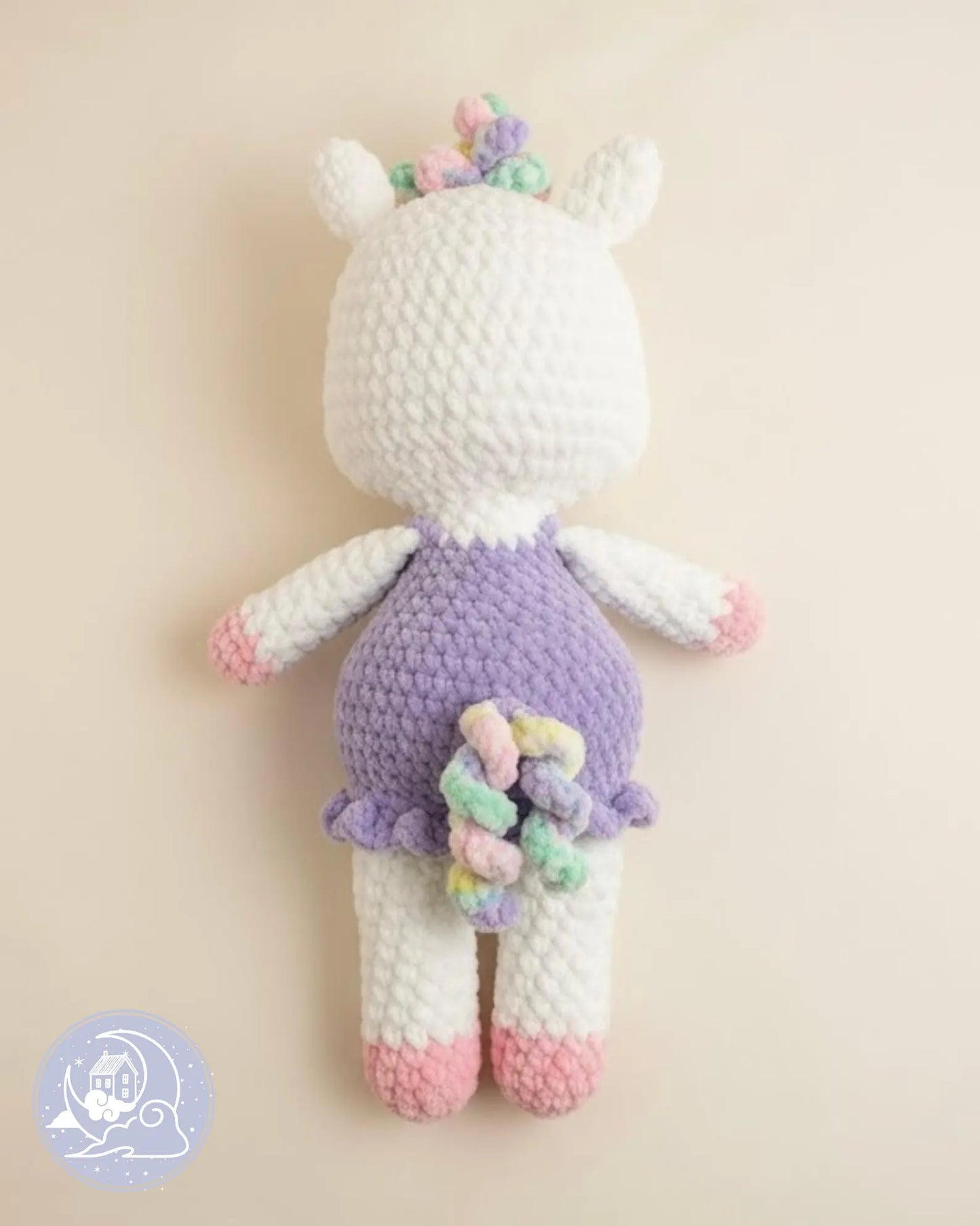 Luna the Unicorn Low-Sew Crochet Amigurumi Pattern DIGITAL DOWNLOAD - Snuggle Sprites Collection (Copy)