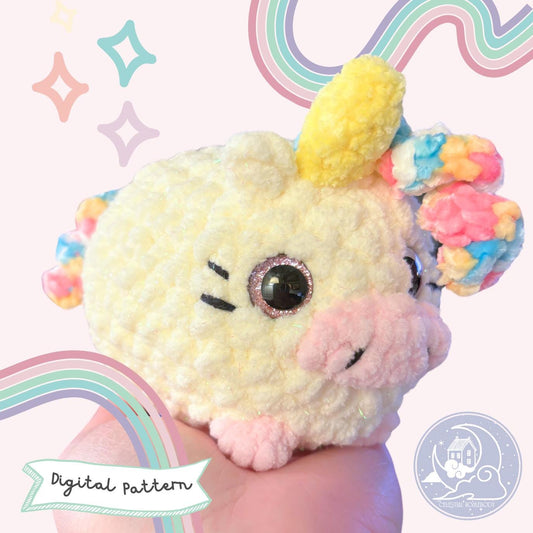 Loaf Unicorn Beginner Friendly LOW SEW Crochet Pattern Digital Download Quick Amigurumi Pattern