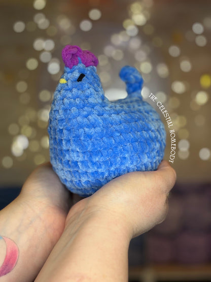 Stardew Valley Chicken Plushie | Handmade | Amigurumi | Super Soft | Gift | Gamer Office | Desk Ornament