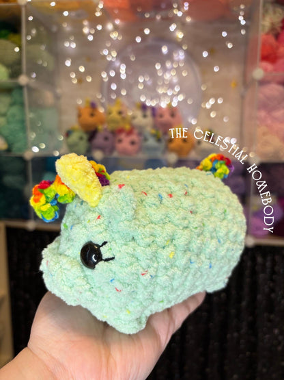 Loaf Unicorn Beginner Friendly LOW SEW Crochet Pattern Digital Download Quick Amigurumi Pattern