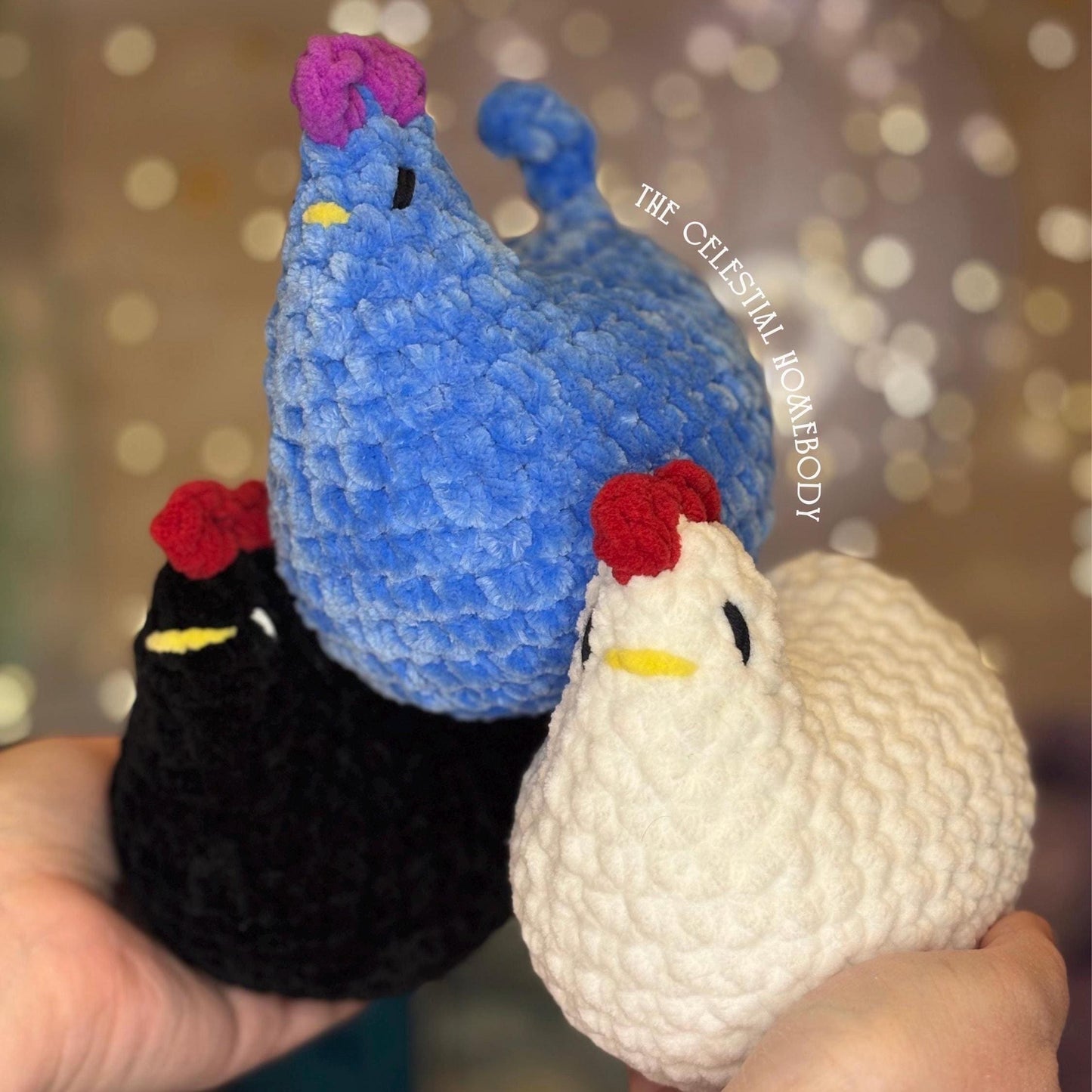 Stardew Valley Chicken Plushie | Handmade | Amigurumi | Super Soft | Gift | Gamer Office | Desk Ornament