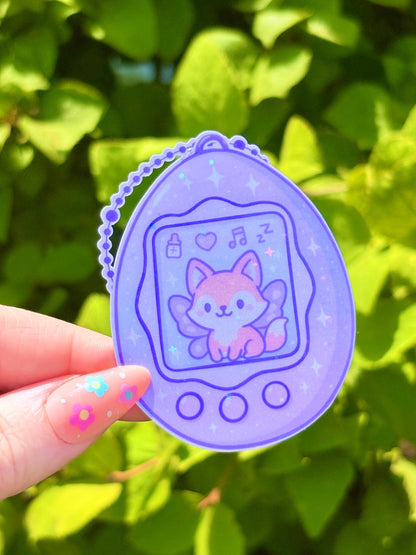 Nova the Digital Pet Sticker - Holographic Waterproof Sticker for Water Bottle/Stanley, Car, Laptop, Phone, Game Console